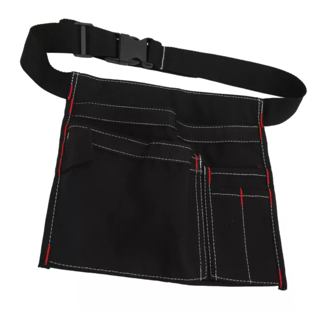 02 015 Sac à Outils Extérieur Sac De Ceinture En Toile Renforcée Noire