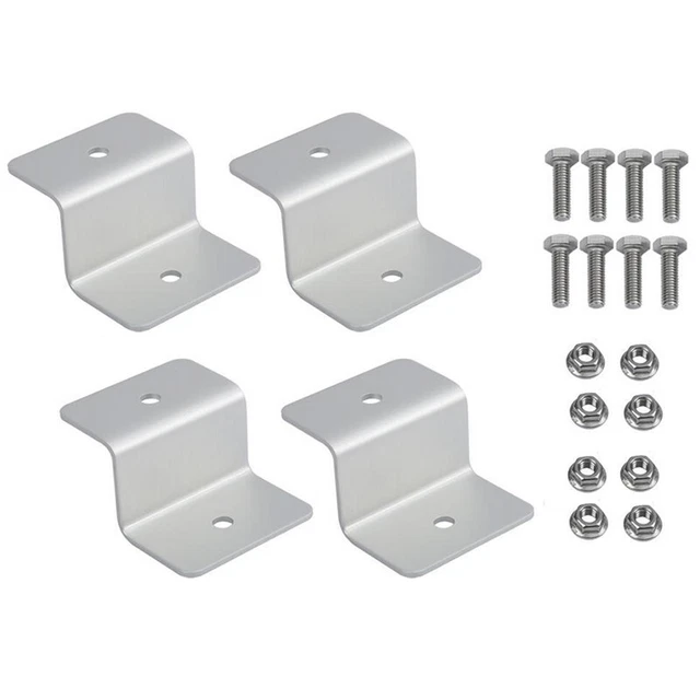 Kit Staffe Di Montaggio Per Pannelli Solari A Z – 8 Pezzi In Alluminio Per Camper, Yacht E Tetti
