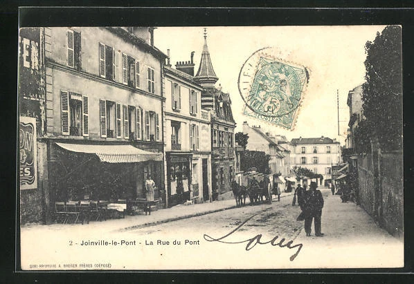 CPA Joinville-le-Pont, La Rue du Pont