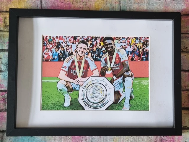 Arsenal FC Declan Rice bukayo saka Pop Art Wall Art football picture
