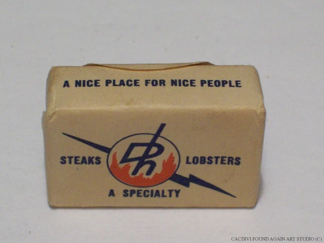 New York City Danny's Hideaway Restaurant 45th St Advertising Sugar Cube NYC Vtg