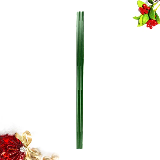 200 pz steli da fiore filo per produzione corona sposa artificiale verde mazzo