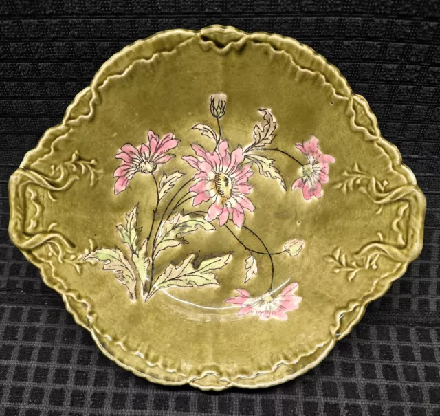 1755 Antique Ludwig Wessel Imperial-Bonn Germany ‘Astra’ 10” Majolica Bowl