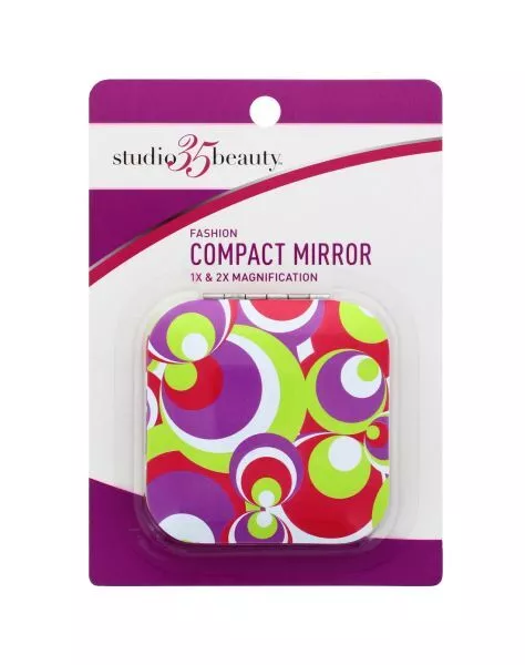 Double Sided Folding Handbag Mirror Compact Hand Held Pocket Size Travel Make Up