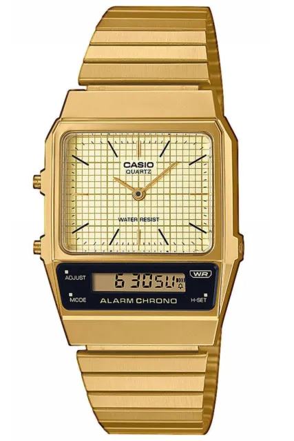 CASIO STANDARD limited model AQ-800EG-9A Gold ana-digi Men's Watch New in Box