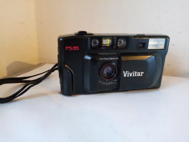 Vivitar Auto Focus PS:35 35mm Film Camera Point & Shoot works not film tested