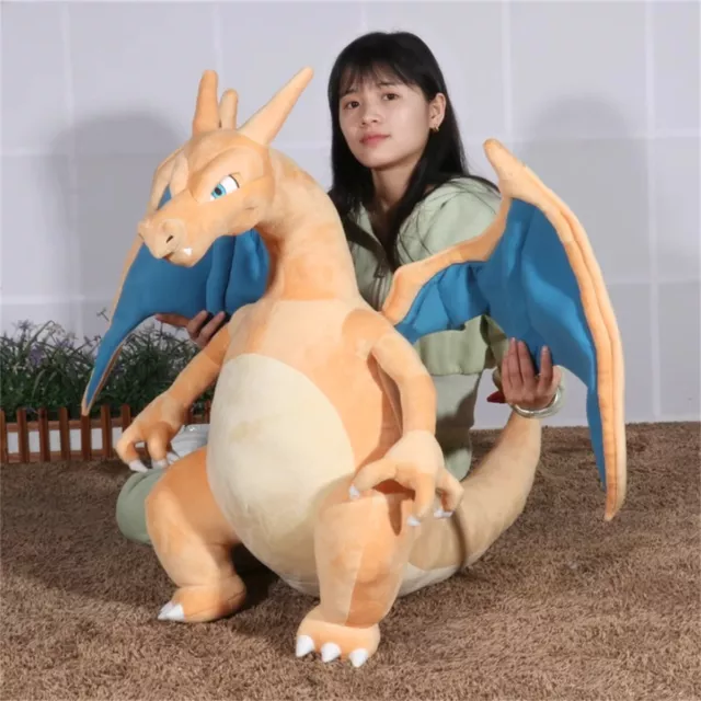 31" Charizard Plush Doll Cute Japan Anime Stuffed Toy Throw Pillow Collect Gift