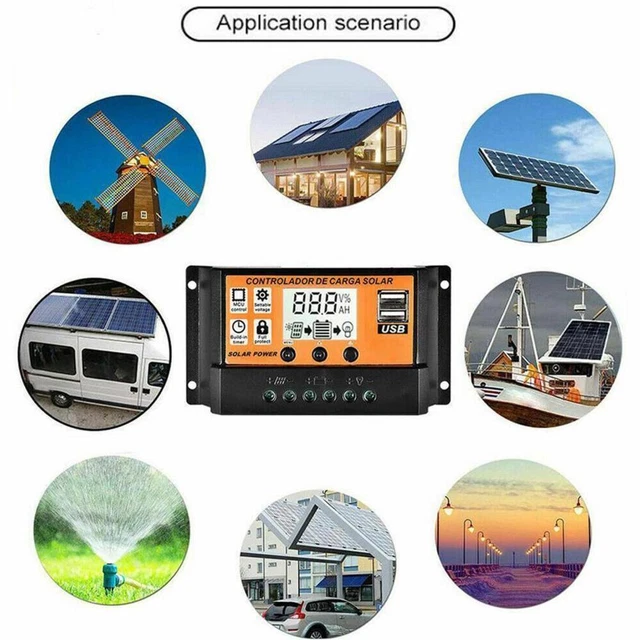 Efficient 100AMPPT Solar Panel Charge Controller for FocusTracking 1224V