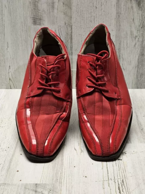 Stacy Adams ROYALTY Men's Patent Wedding Tuxedo Dress Shoes Red Size 9M