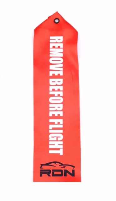 Drag Racing Super Stock Remove Before Flight Parachute Tag Label