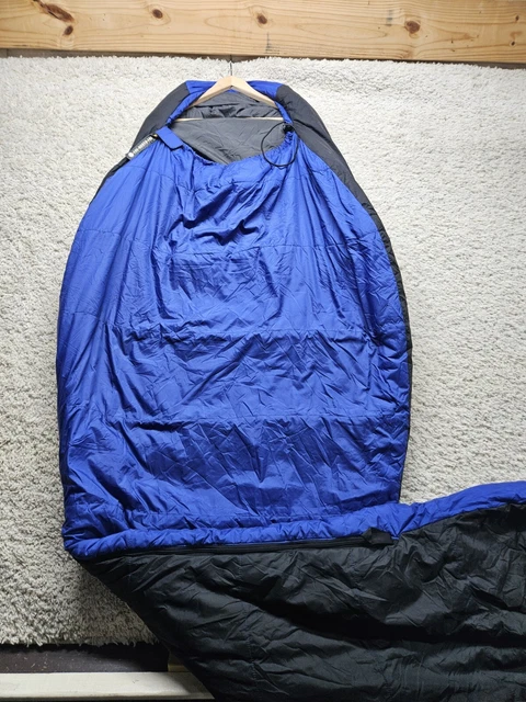 THE NORTH FACE Trinity Sleeping Bag 20F 7C Black Blu Long VG EXC Cond. 55.00 PicClick