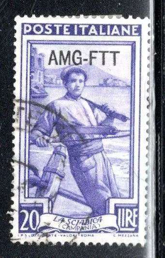 Italy  Italian Trieste Overprint Amg Ftt  Stamps Used Lot 1020Ar