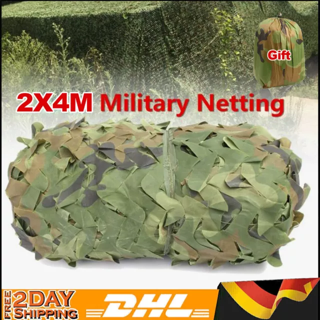 2X4m Camouflage Jagd Tarnnetz Armee Army Tarnung Camo Hunter-Military-Net DHL