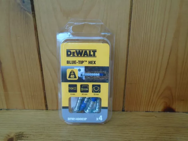 DeWalt DFM140003P Blue-Tip Hex 6 x 30mm PK4