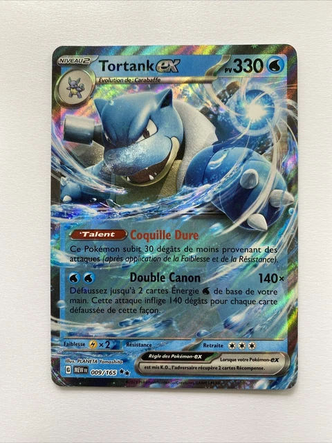 Pokemon Carte Boîte De 10 Cartes Pokémon Ultraboost X Écarlate & Violet – Tortank Ex 9/165 – Cartes Neuves Garanties Sans Doublons