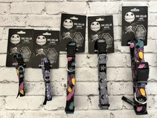 Disney The Nightmare Before Christmas Dog Collars Jack Sally multiple Sizes NWT