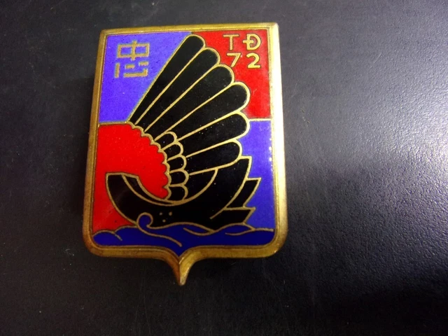 Insigne Original 4° TD Indochine TIEU DOAN Gendarmerie 1950 - Badge Militaire Français - Occasion