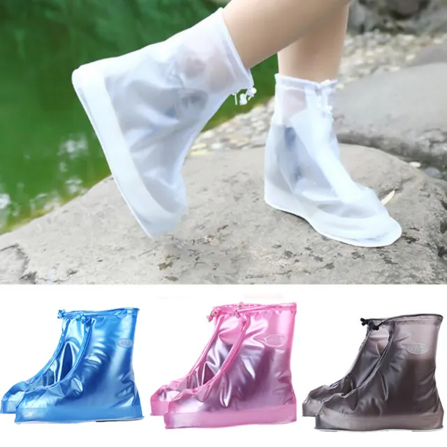 Anti-slip Silicone Reusable Rain Shoe Covers Waterproof Shoes Cover Protector .