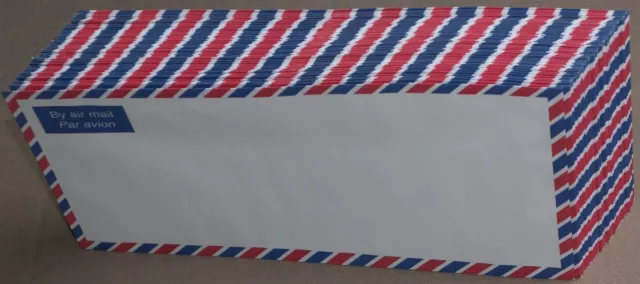 Buste Air Mail Fifty 50 DL 110 x 220 mm per aereo per posta aerea rosso bianco blu