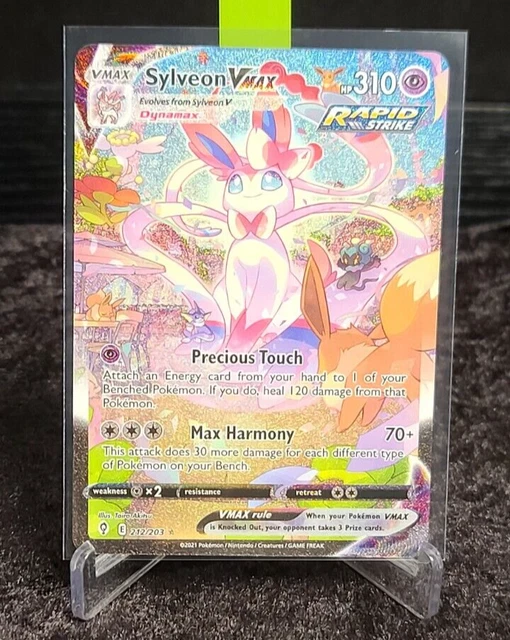 Pokemon TCG Sylveon VMAX Alternate Art 212/203 Secret Rare Evolving Skies