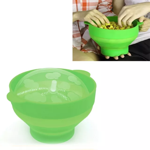 Microwave Silicone Popcorn Popper Collapsible Silicone Popcorn Maker Bowl