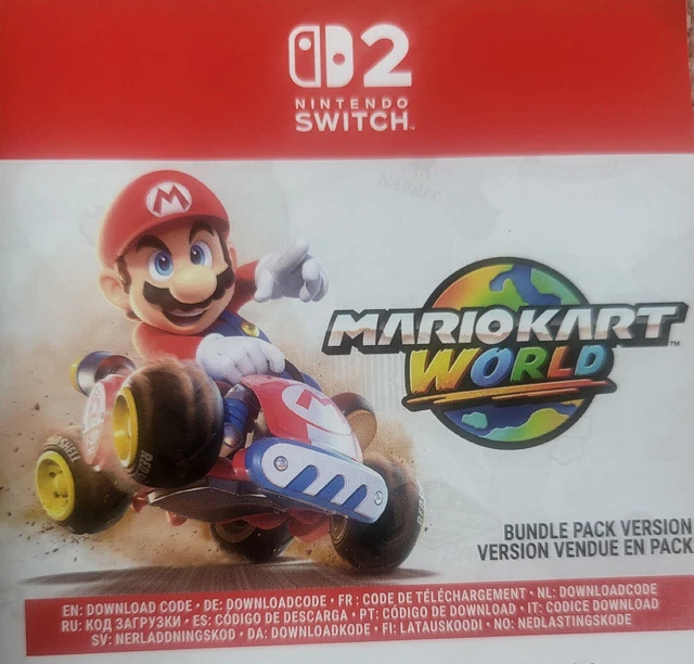 MARIO KART WORLD Game - Nintendo Switch 2 (from bundle) POST ONLY £37. ...