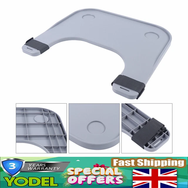 Bandeja para silla de ruedas mesa con portavasos bandeja de vuelta portátil para discapacitados desmontable