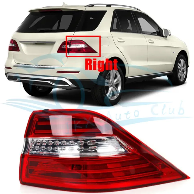 LED Right Outer Side Tail Light Kit q For Mercedes W166 ML350 ML550 2012-2015