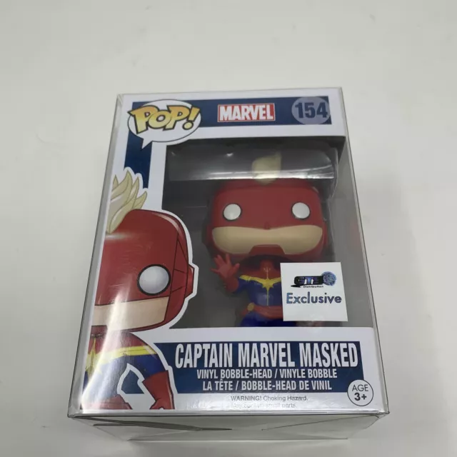 Funko Pop! Heroes Captain Marvel Masked Gts Exclusive #154 Vinyl Action Figure