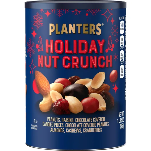 Planters Limited Edition Holiday Nut Crunch, 21 oz Can