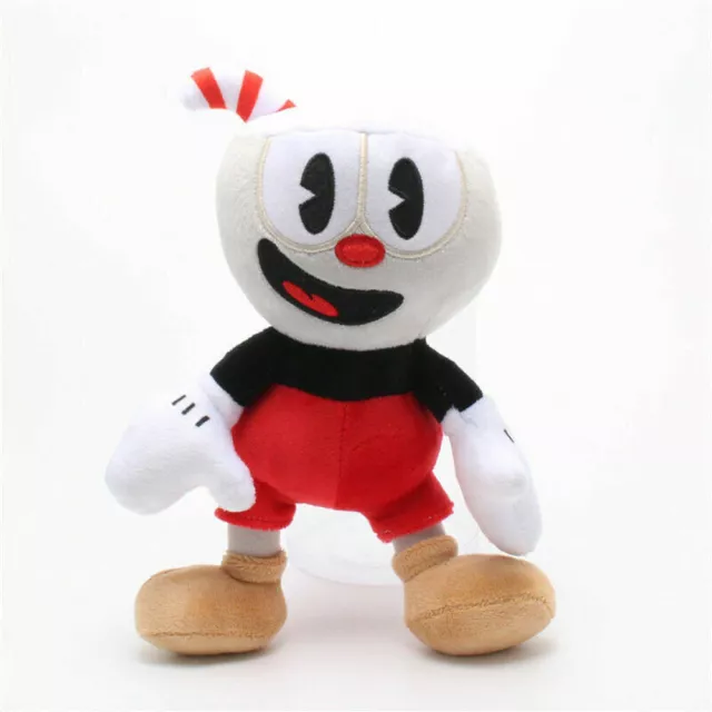 10'' Cuphead Game Plush Doll Cuphead or Mugman Mecup Brocup kids Gift US Stock 2