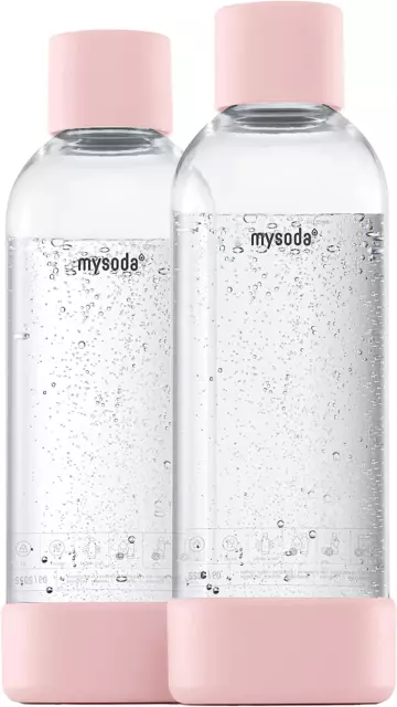 Mysoda: Wiederverwendbare Plastik Wasserflasche (Bpa-Frei) Wassersprudler Mit Qu