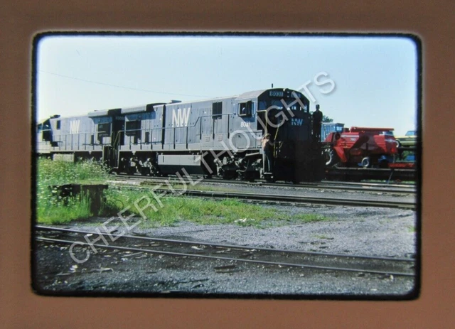 Original  '79 Ektachrome Slide NW Norfolk Western 8031 C30-7 CB 78 NH, IN  38B57