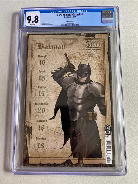 DARK KNIGHTS OF STEEL #2 CGC 9.8 Yasmine Putri 1:25 CARD STOCK VARIANT Batman DC