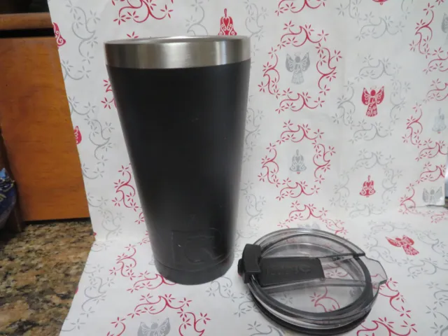 RTIC Tumbler Coffee Beverage Cup Vacuum Mug  Stainless Steel 16 Oz Black-7"