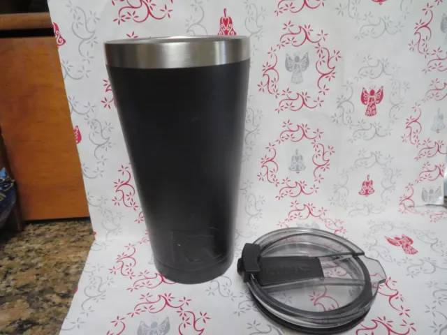RTIC Tumbler Coffee Beverage Cup Vacuum Mug  Stainless Steel 16 Oz Black-7"