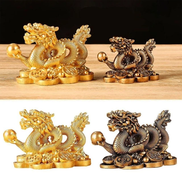BESTOYARD Chinese Zodiac Dragon Pendants - 2pcs 3D Dragon Charms For Jewelry Making & Keychains