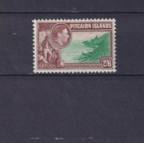 A very nice old  unused George VI Pitcairn Island 2/6d issue