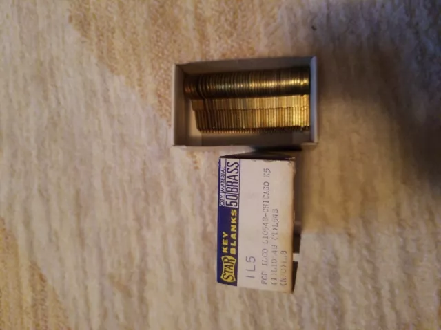 Lot Of 40 Star Key Blanks IL5 For Ilco L1054b-chicago K5
