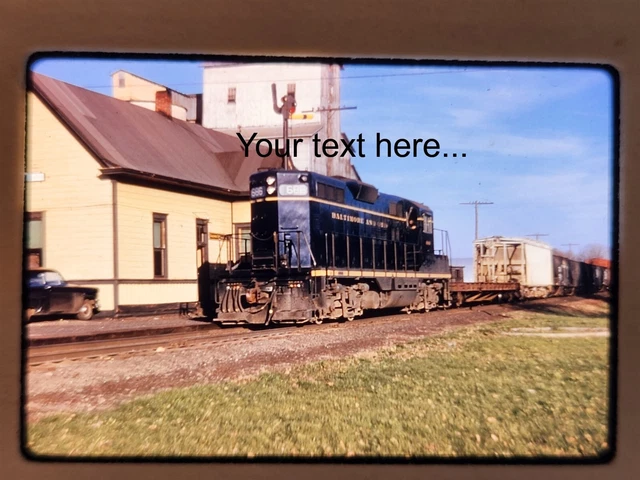 4888 Duplicate Slide Baltimore & Ohio 686 on Local Freight