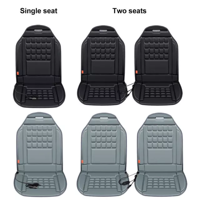 2 level Car Heated Seat Cover Cushion 12V Heated Warming Pad Winter Warmer Cover