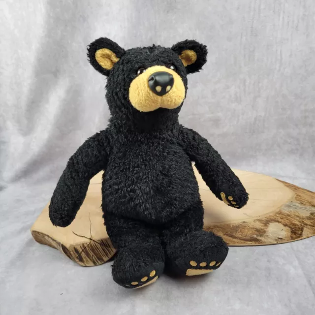 BearFoots Bear Plush Black Big Sky Carvers 11" Artist Jeff Fleming Vintage 1996