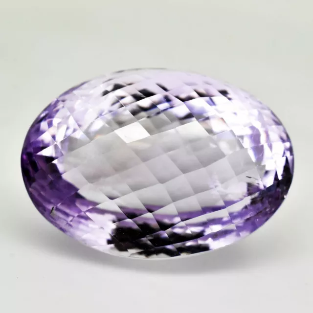 62.47 Ct Natural Violet Amethyst Oval GTL Certified Brazilian Untreated Gemstone