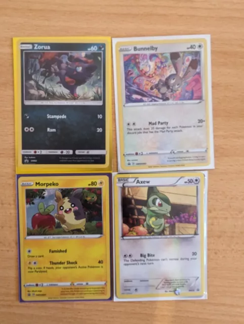 Black Star Promos Axew BW26 Morpeko SWSH Zorua Bunnelby Holo