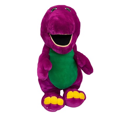 purple stuffed dinosaur