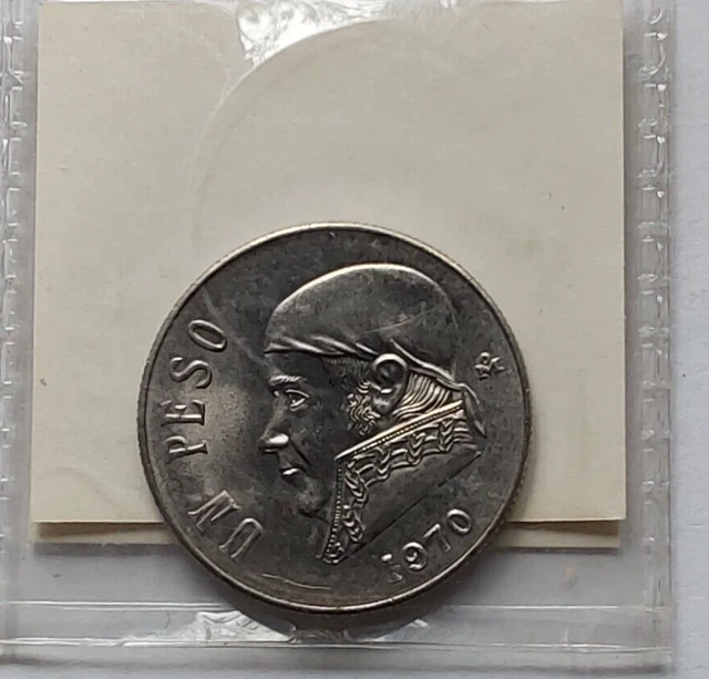 Mexico One Peso Uncirculated 1970 Foreign Coin
