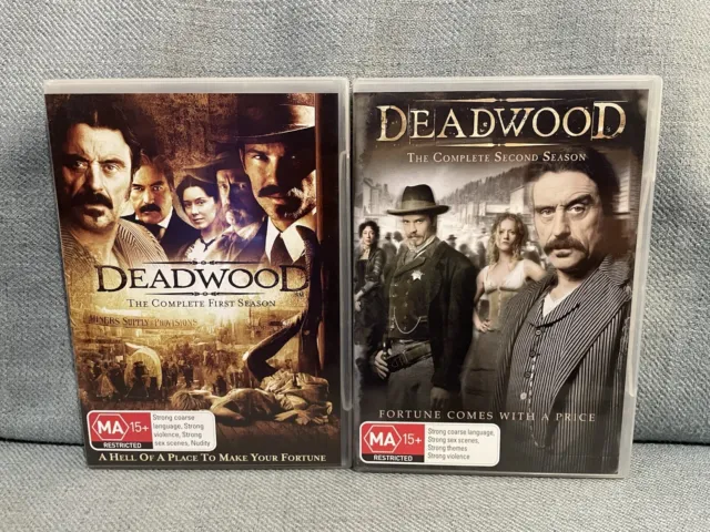 Deadwood Seasons 1 + 2 TV Series Show The Complete First and Second Season 4 PAL