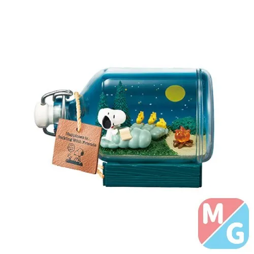Re-ment Snoopy & Friends Terrarium - Happiness is talking with friends