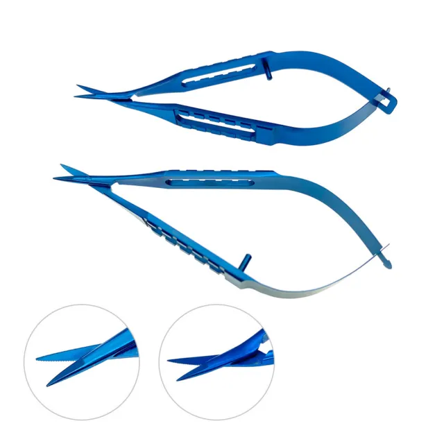 Ophthalmic IOL Lens Cutter Scissors with Sawtooth Eye Micro Surgical Instruments