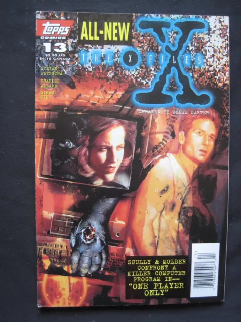 THE X FILES,  # 13 : ONE PLAYER ONLY, complete story. MULDER. SCULLY. TOPPS.1996